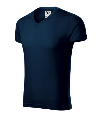 Tricou clasic pentru bărbaţi SLIM FIT V-NECK146 [4]