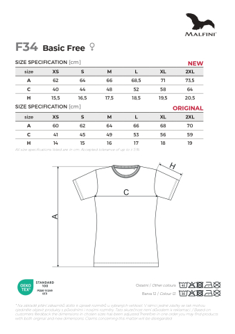 Tricou clasic pentru dama BASIC FREEF34 [18]