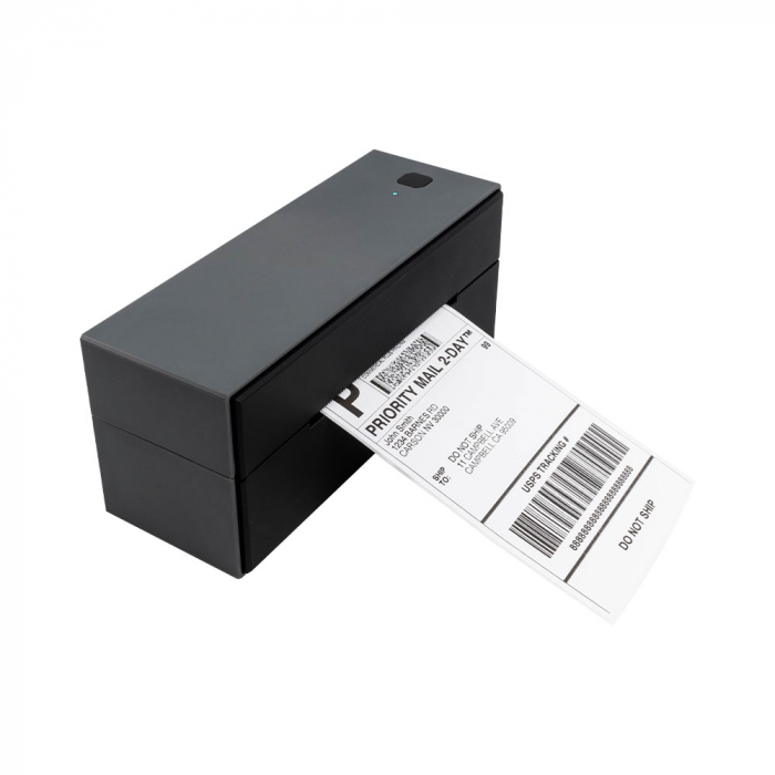 High volume thermal printer, large format labels type LW, DK, Zebra, USB or bluetooth connection, free application, AIMO AM-242-BT-big
