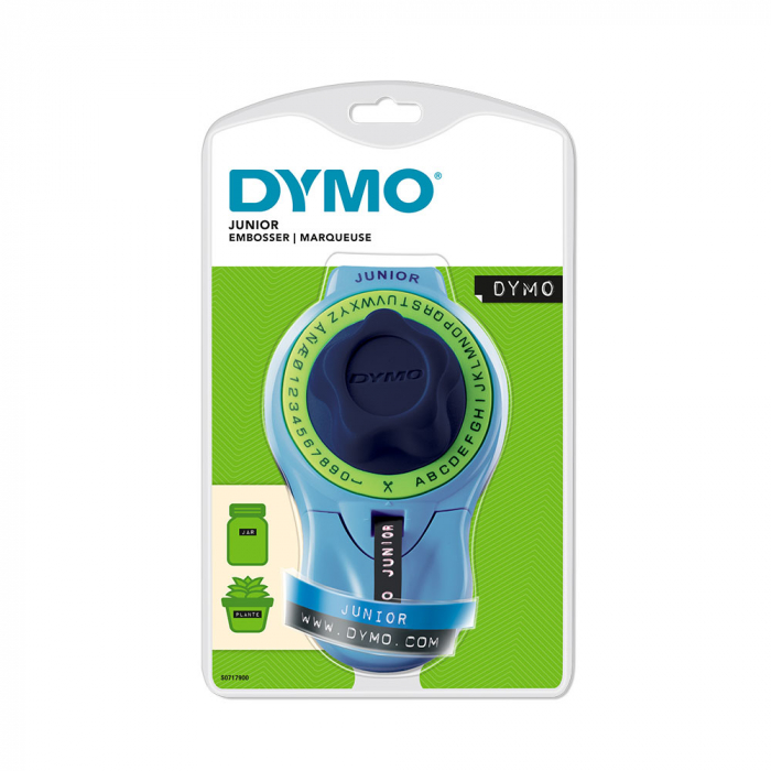 DYMO Junior Home Embossing Label Maker, includes 1 black embossable tape S0717900-big