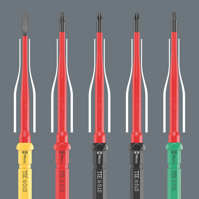 Screwdriver bit Kraftform Kompakt VDE WERA 60 iS slotted head 0.6 x 3.5 x 154 corrosion protection 05006506001 [11]