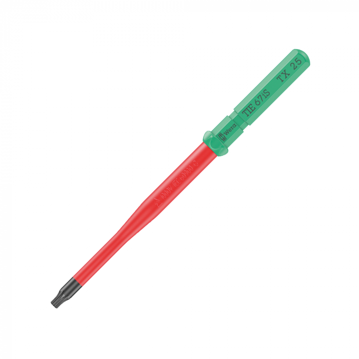 Bit surubelnita Kraftform Kompakt VDE WERA 67 iS TORX TX25 x 154 mm protectie anticoroziva izolatie rosie 05006542001 [8]
