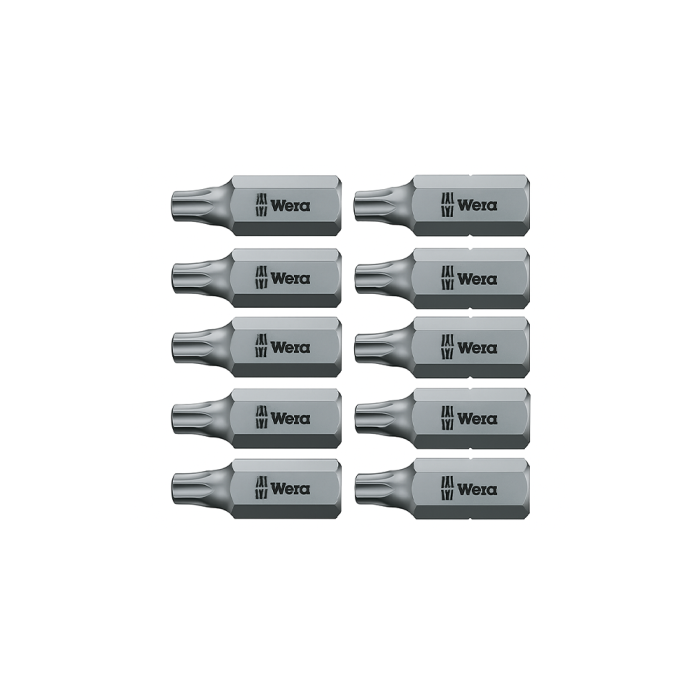Wera 867/1 TORX® TX30 screwdriver bit Set 10 pieces 25 mm compatible with 1/4" holder, 05066490001 [3]