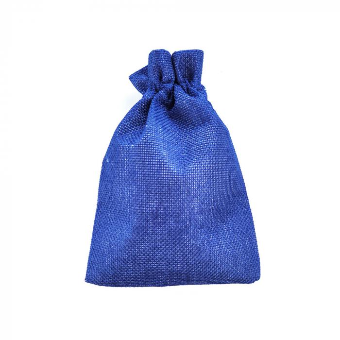 Saculet textil albastru 17cm x 11.5cm-big