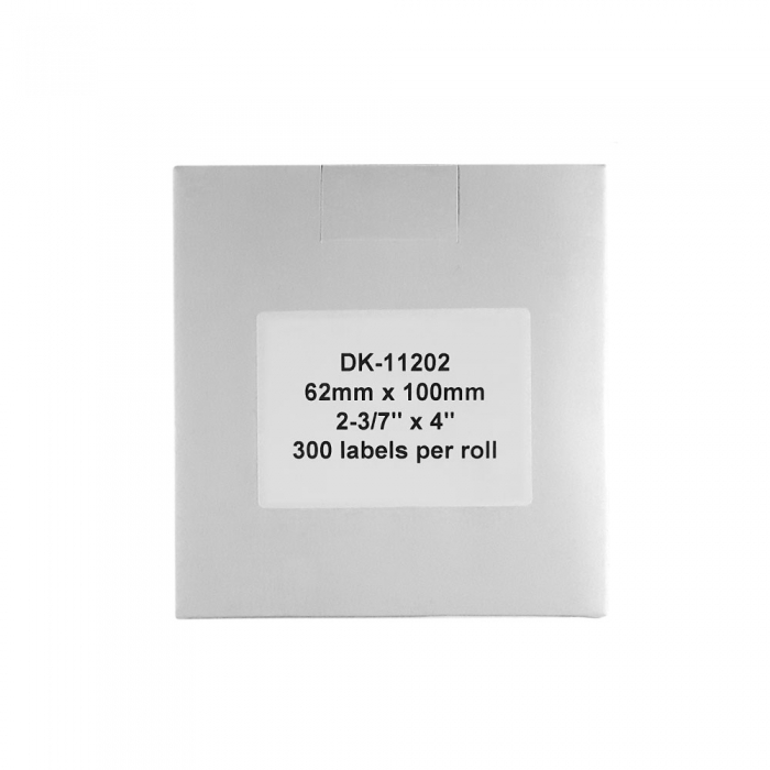 Etichete DK-11202 albe 62 x 100mm suport plastic inclus compatibile Brother DK-11202 DK11202 [5]