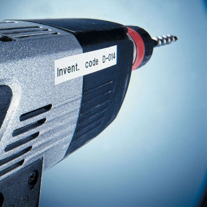 Labels strong adeziv compatible Brother TZe-S251 24mm x 8m Black/white gray box [3]