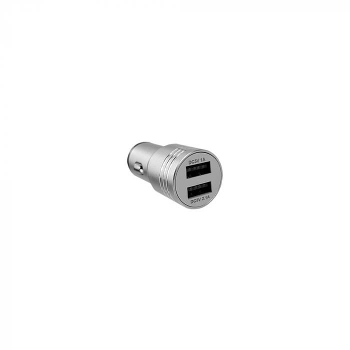 Adaptor priza bricheta auto 2 x USB Smart Charging, sistem spargere geam in caz de pericol-big