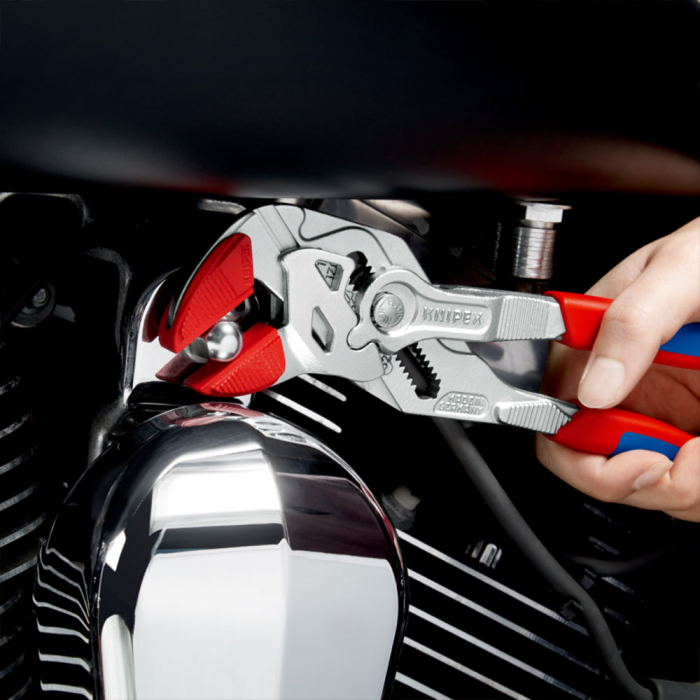 Pliers wrench, Pliers and a wrench in a single tool, multicomponent handle,  250 mm, KNIPEX 86 05 250 T [5]
