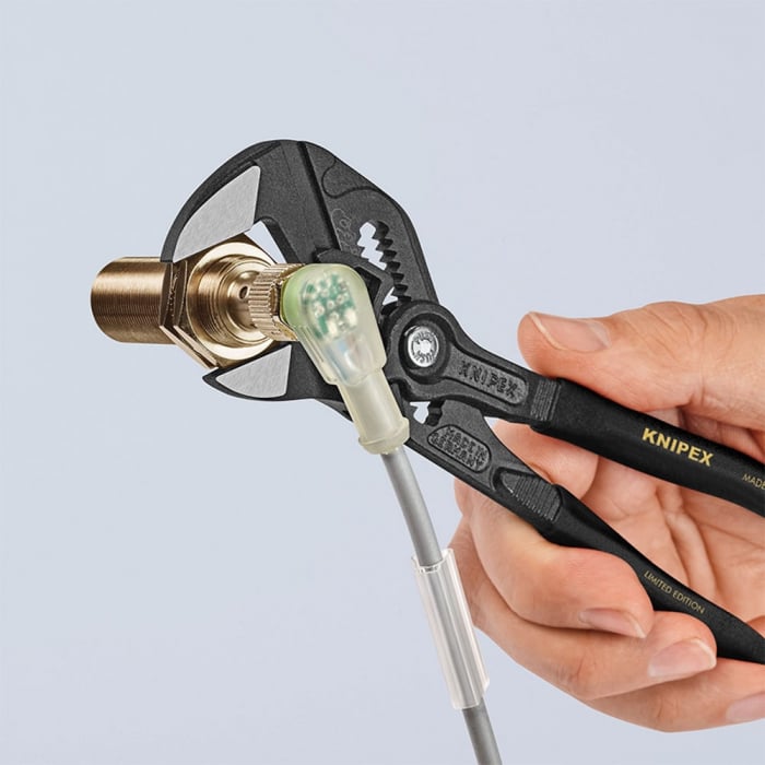 Cleste Cheie cu reglaj automat, manere multicomponente, 180 mm, KNIPEX 86 01 180 XMAS [3]