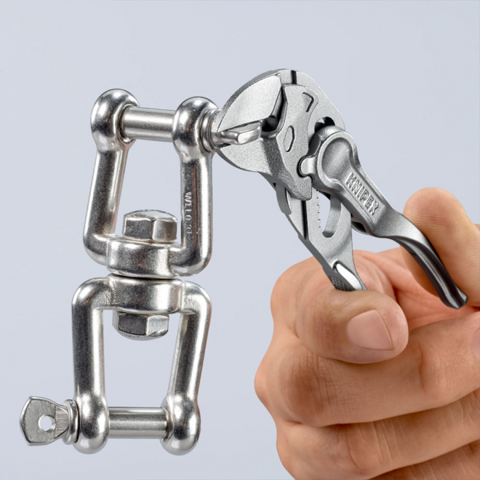 Mini Cleste Cheie XS cu reglaj automat, mecanica fina, instalatii sanitare, o scula de nelipsit din trusa de scule de bicicleta sau de motocicleta, 100mm, KNIPEX 86 04 100 [3]