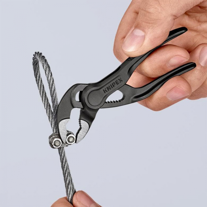 KNIPEX Set, 2 x XS Mini Pliers in Durable Polyester Case, Adjustable,Self-locking device, Precision Engineering, Plumbing, 100mm 002072V04XS [7]