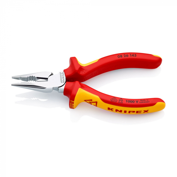 Needle-Nose Combination Pliers, VDE 1000 V, multicomponent handle, 145mm, KNIPEX 08 26 145 [6]