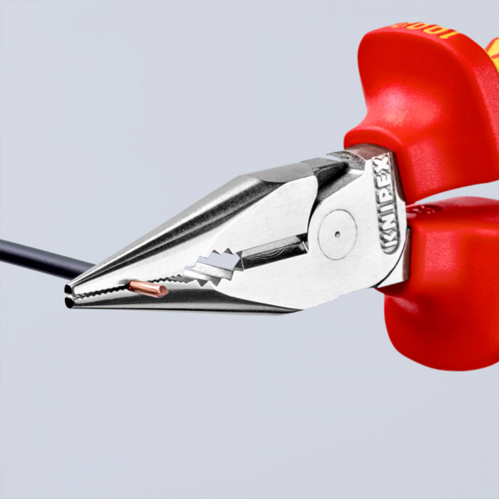 Needle-Nose Combination Pliers, VDE 1000 V, multicomponent handle, 145mm, KNIPEX 08 26 145 [4]