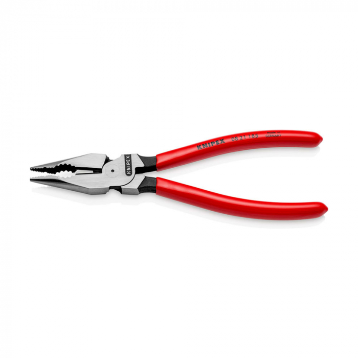Needle-Nose Combination Pliers, plastic handle, 185mm, KNIPEX 08 21 185 [2]