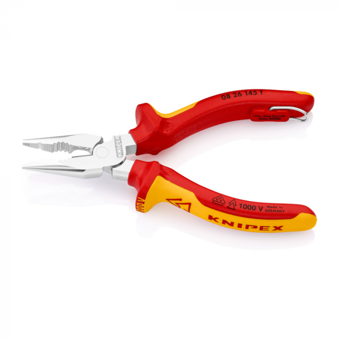Cleste combinat cu varf, VDE 1000 V, maner multicomponent, 145mm,  KNIPEX 08 26 145 T [5]