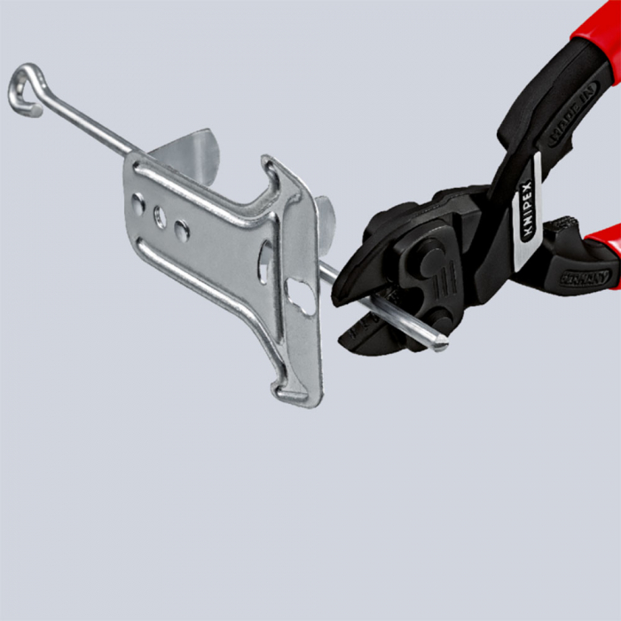 KNIPEX CoBolt compact pliers, cutter for screws, nails, rivets up to Ø 5.2 mm, steel helical spring, 71 12 200 [2]