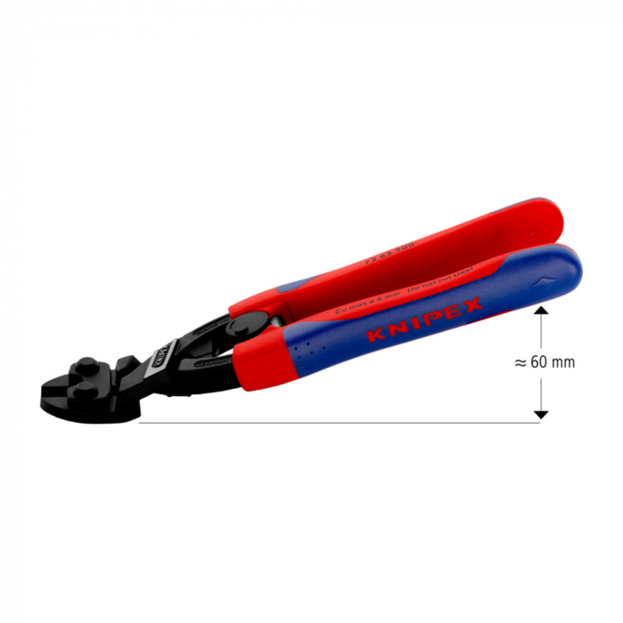 Cleste foarfeca KNIPEX, taiere de inalta precizie, pentru metale moi si cauciuc, arc elicoidal otelit, 72 62 200 [4]