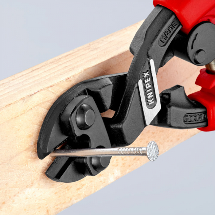 Cleste compact KNIPEX CoBolt, taietor suruburi, cuie, nituri pana la Ø 5,2 mm, arc elicoidal otelit, 71 22 200 [3]