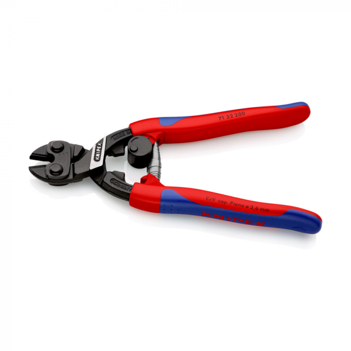 Cleste compact KNIPEX CoBolt, taietor suruburi, cuie, nituri pana la Ø 5,2 mm, maner multicomponent, 71 32 200 [2]