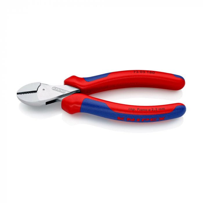 KNIPEX X-Cut, Cleste Sfic, Ax articulat dublu, 160mm, maner multicomponent, Ø 4,8 mm, KNIPEX 73 05 160 [6]