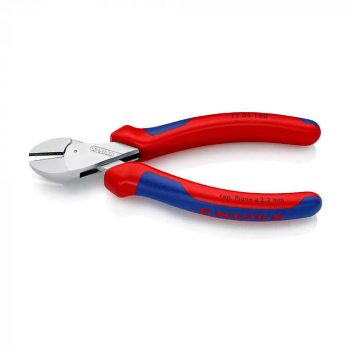 KNIPEX X-Cut, Cleste Sfic, Ax articulat dublu, 160mm, maner multicomponent, Ø 4,8 mm, KNIPEX 73 05 160 [5]