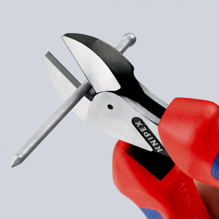 KNIPEX X-Cut, Cleste Sfic, Ax articulat dublu, 160mm, maner multicomponent, Ø 4,8 mm, KNIPEX 73 05 160 [4]