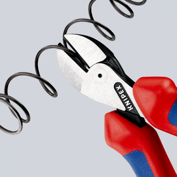 KNIPEX X-Cut, Cleste Sfic, Ax articulat dublu, 160mm, maner multicomponent, Ø 4,8 mm, KNIPEX 73 05 160 [3]