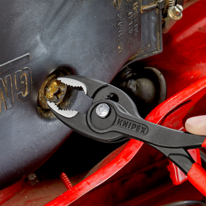 Slip Joint Pliers, TwinGrip, 200mm, Large front and side gripping capacity, plastic handle, KNIPEX 82 01 200 [4]