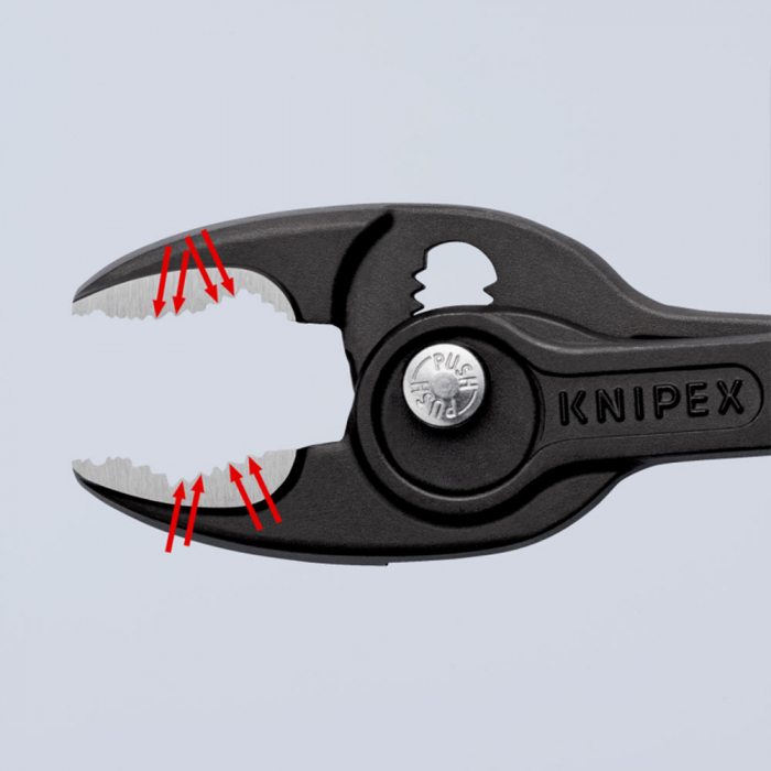 Slip Joint Pliers, TwinGrip, 200mm, Large front and side gripping capacity, plastic handle, KNIPEX 82 01 200 [3]
