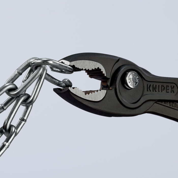 Slip Joint Pliers, TwinGrip, 200mm, Large front and side gripping capacity, plastic handle, KNIPEX 82 01 200 [15]