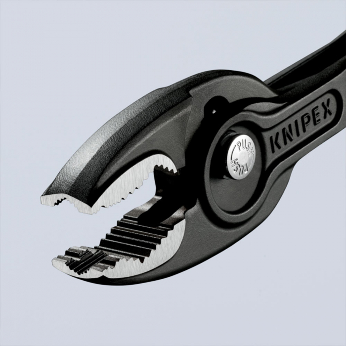 Slip Joint Pliers, TwinGrip, 200mm, Large front and side gripping capacity, plastic handle, KNIPEX 82 01 200 [16]