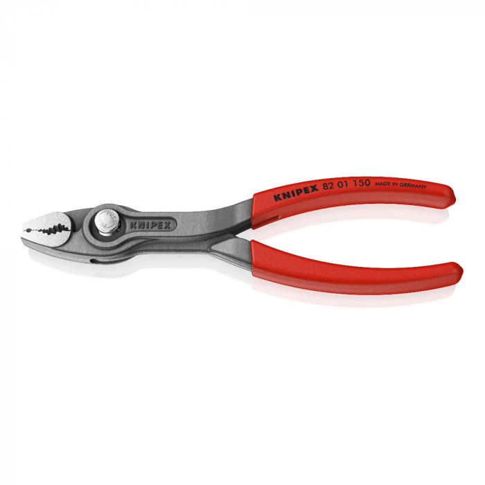 Slip Joint Pliers, TwinGrip, 150mm, Large front and side gripping capacity, plastic handle, KNIPEX 82 01 150 [21]