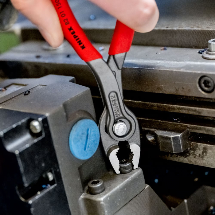 Slip Joint Pliers, TwinGrip, 150mm, Large front and side gripping capacity, plastic handle, KNIPEX 82 01 150 [2]