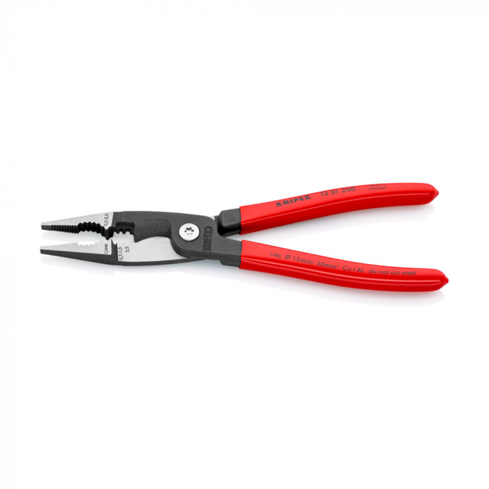 Multifunctional pliers, stripping, ferrule crimping, for electricians, 200mm, KNIPEX 13 81 200 [5]