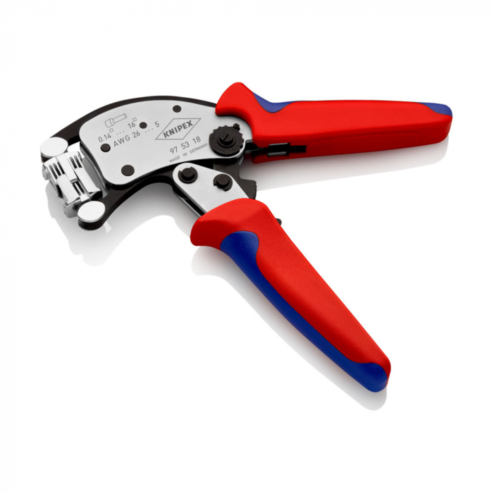 Cleste de sertizat ferule, cu autoreglaj, cap de sertizare rotativ, pana la 16 mm², manere multicomponent, 200 mm, Twistor16, KNIPEX  97 53 18 [3]