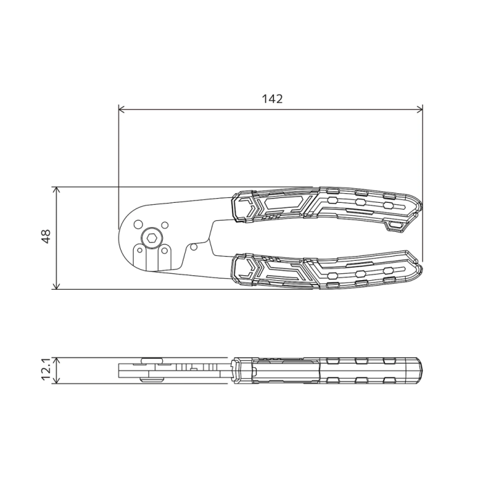 Cleste de taiat suruburi ENGINEER NZ-20 Screw Patch M2-M3 Fabricat in Japonia [5]