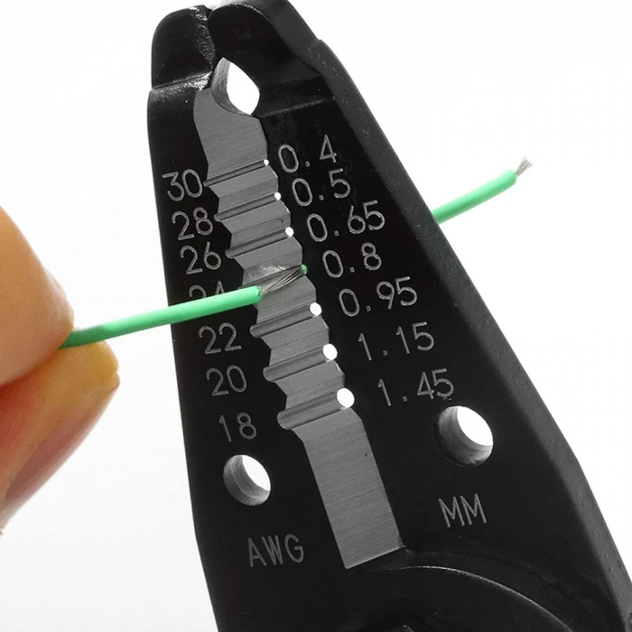 Engineer PA-14 high-precision stripper pliers, thin, solid or braided cables and wires, Made in Japan [2]