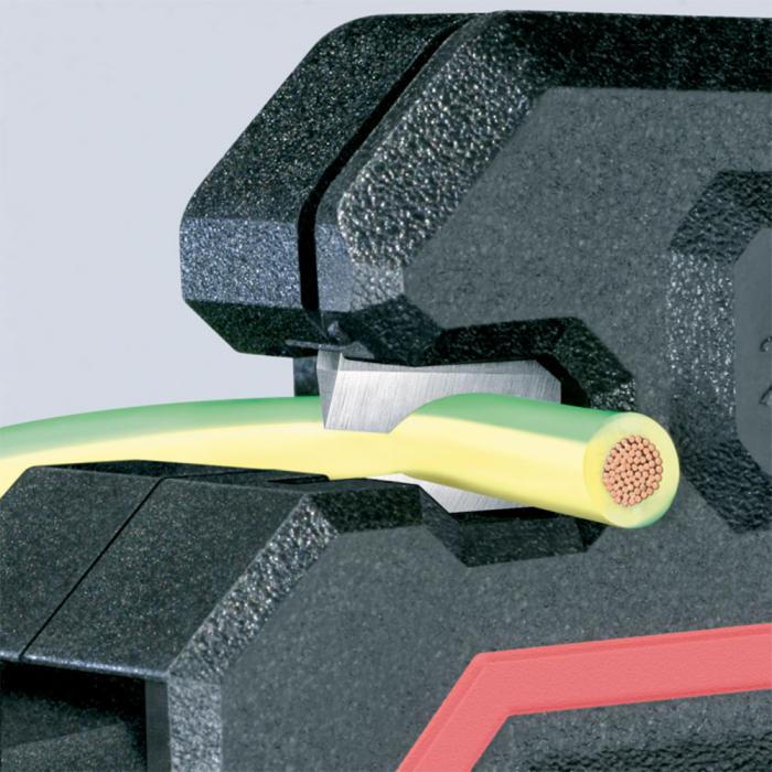 Automatic Insulation Stripper, ergonomic dual-component handle, 180mm, KNIPEX 12 62 180 [3]