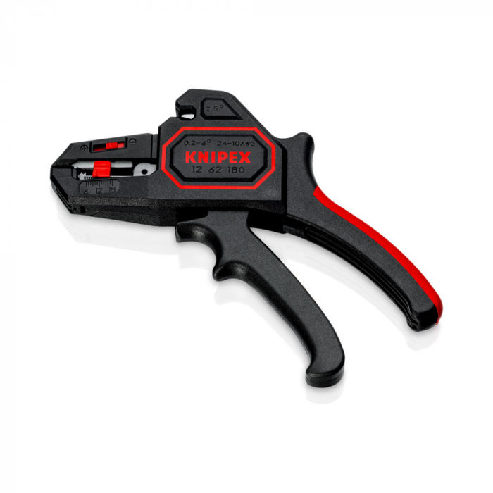Automatic Insulation Stripper, ergonomic dual-component handle, 180mm, KNIPEX 12 62 180 [4]