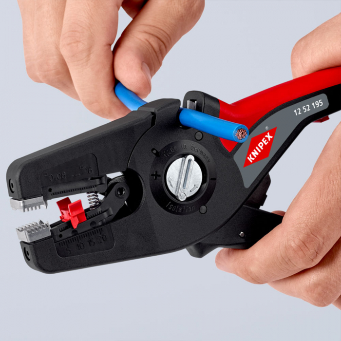 Cleste dezizolator automat, 190mm,  KNIPEX 12 52 195 [14]