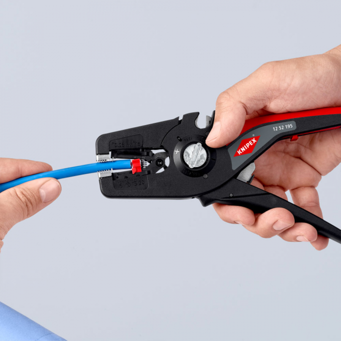 Cleste dezizolator automat, 190mm,  KNIPEX 12 52 195 [9]