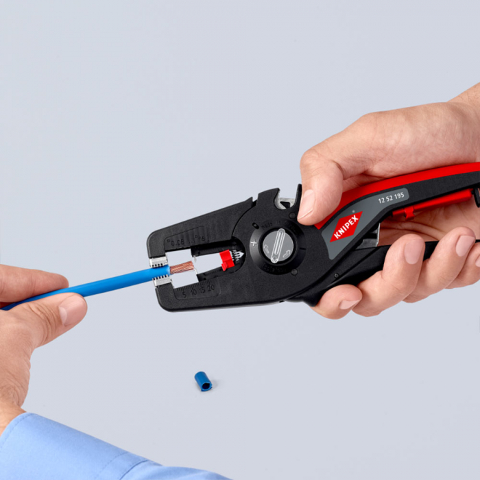 Cleste dezizolator automat, 190mm,  KNIPEX 12 52 195 [11]