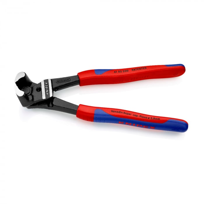 KNIPEX Bolt End Cutting Nipper, nails, rivets, multicomponent handle, 200mm, 61 02 200 [5]