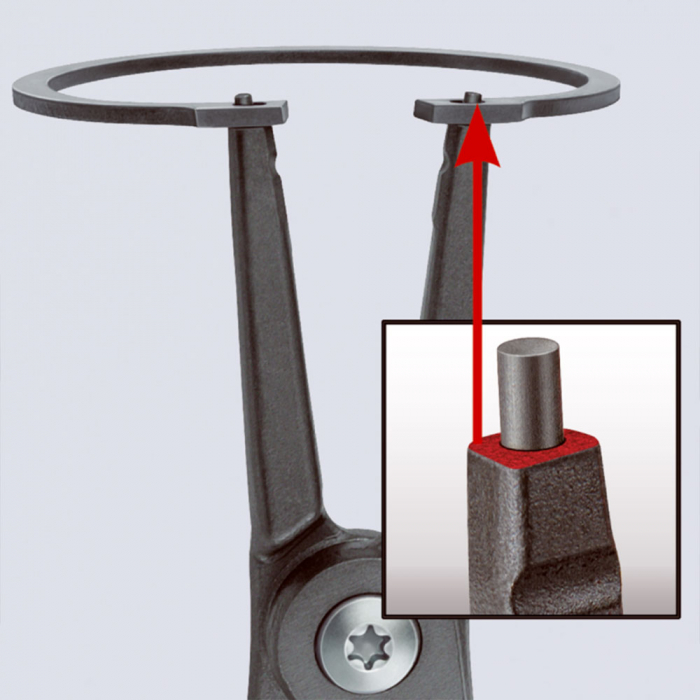 Cleste mare precizie montare inele blocare, sigurante exterioare, automotive, 180mm, KNIPEX 49 11 A2 [2]