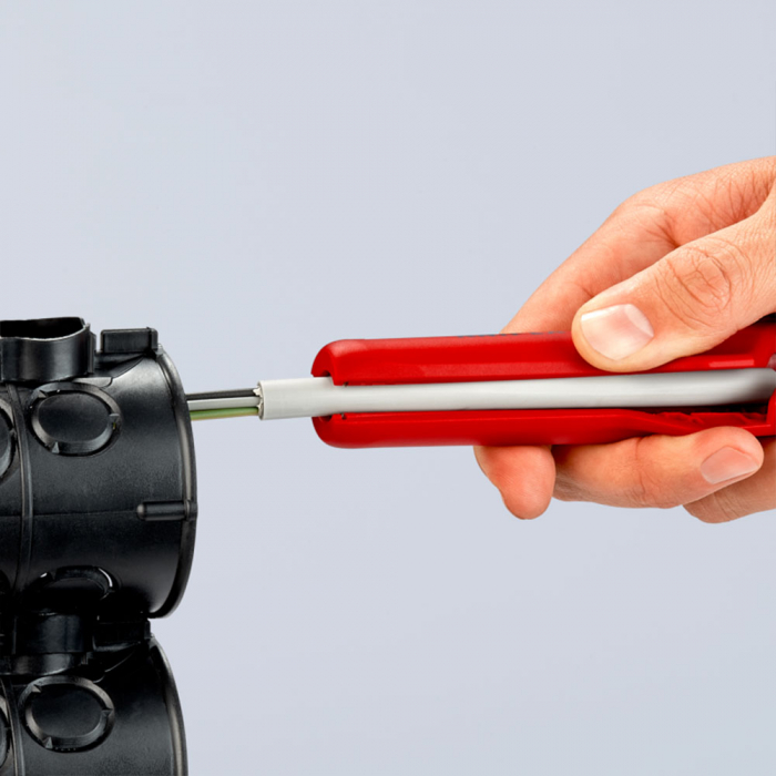 Ergonomic stripper, for working with deep connectors, deep stripping, 175 mm, KNIPEX 16 80 175 SB [4]