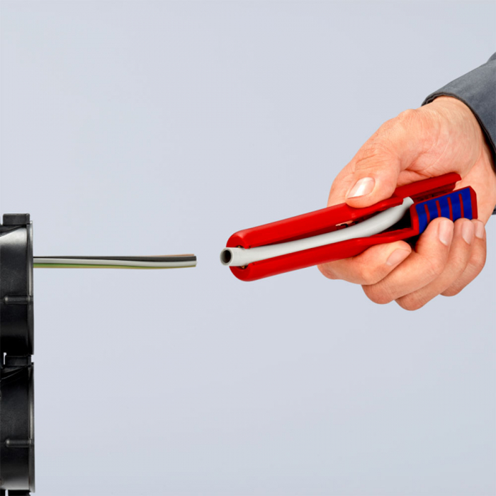 Ergonomic stripper, for working with deep connectors, deep stripping, 175 mm, KNIPEX 16 80 175 SB [5]