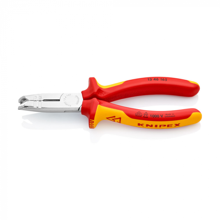 Cleste dezizolator, taiere, indepartarea mansoanelor, testat VDE 1000 V, Maner Multicomponent, pentru electricieni, 165mm, KNIPEX 13 46 165 [7]