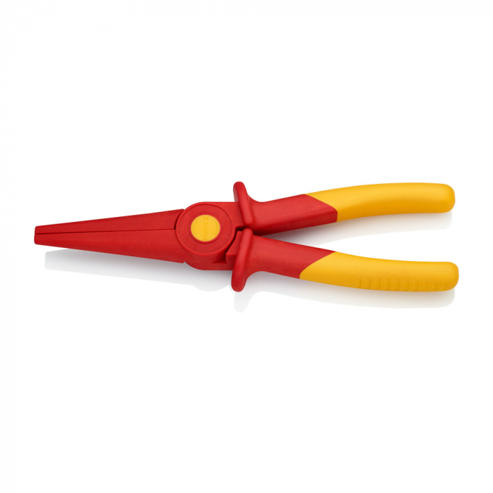 Cleste plastic nas lung semirotund, testat VDE 1000 V, KNIPEX 98 62 02, lucrari sub tensiune, 220 mm-big
