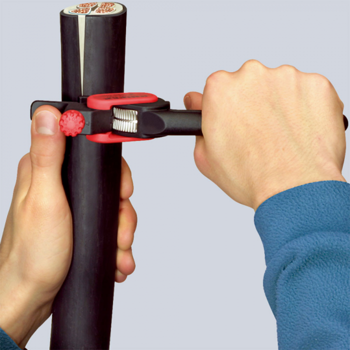 Decapator/Dezizolare cabluri rotunde incepand de la Ø 25,0 mm, KNIPEX 16 40 150 [5]