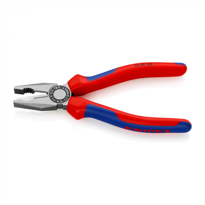 Combined patent pliers, large lever, multicomponent handle, 180mm, KNIPEX 03 02 180 [11]